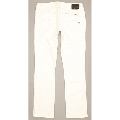 G-Star Attacc Women White Straight Slim Stretch Jeans W31 L33
