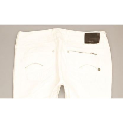 G-Star Attacc Women White Straight Slim Stretch Jeans W31 L33