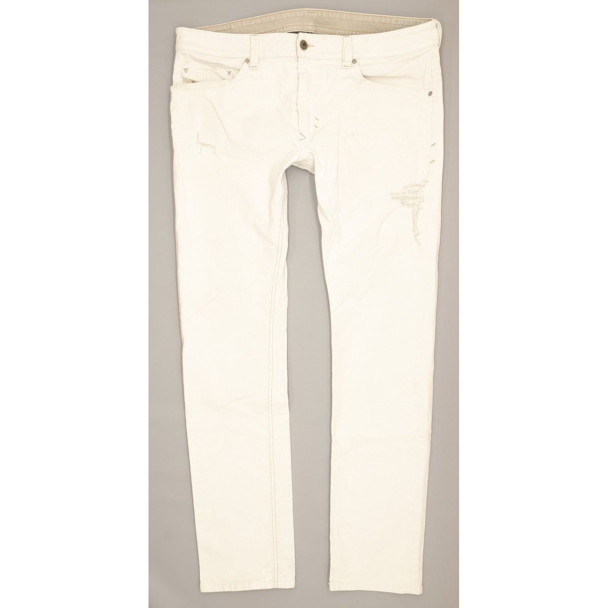 Diesel Thavar Men White Straight Regular Jeans W36 L32