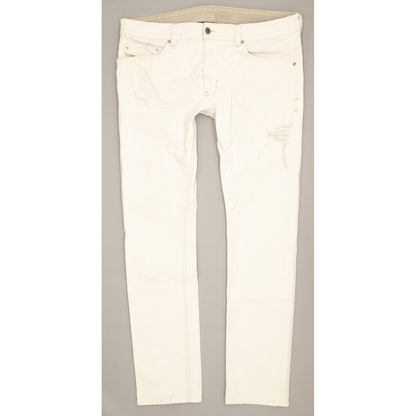 Diesel Thavar Men White Straight Regular Jeans W36 L32