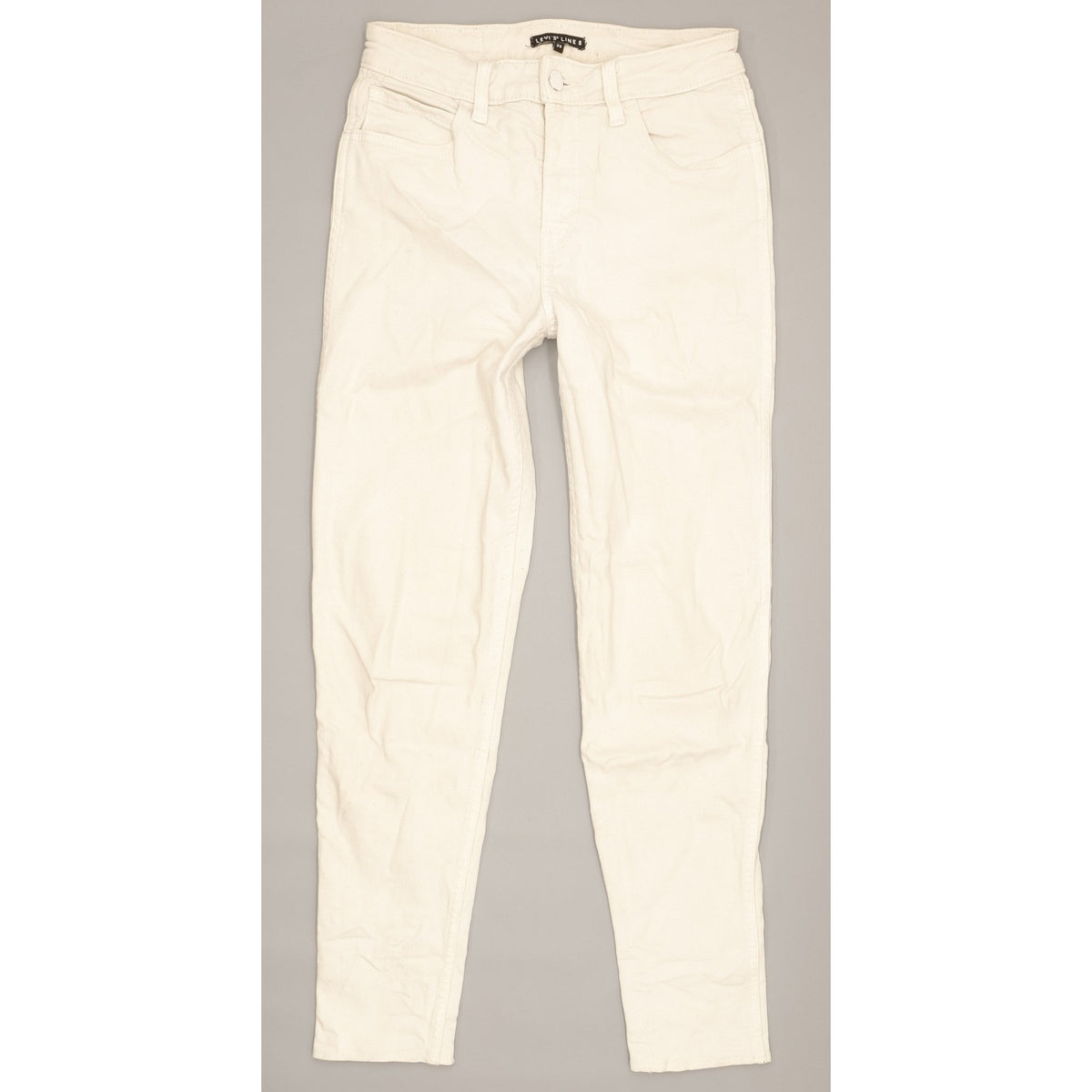 Levi's Line 8 Women White Skinny Slim Stretch Jeans W28 L27