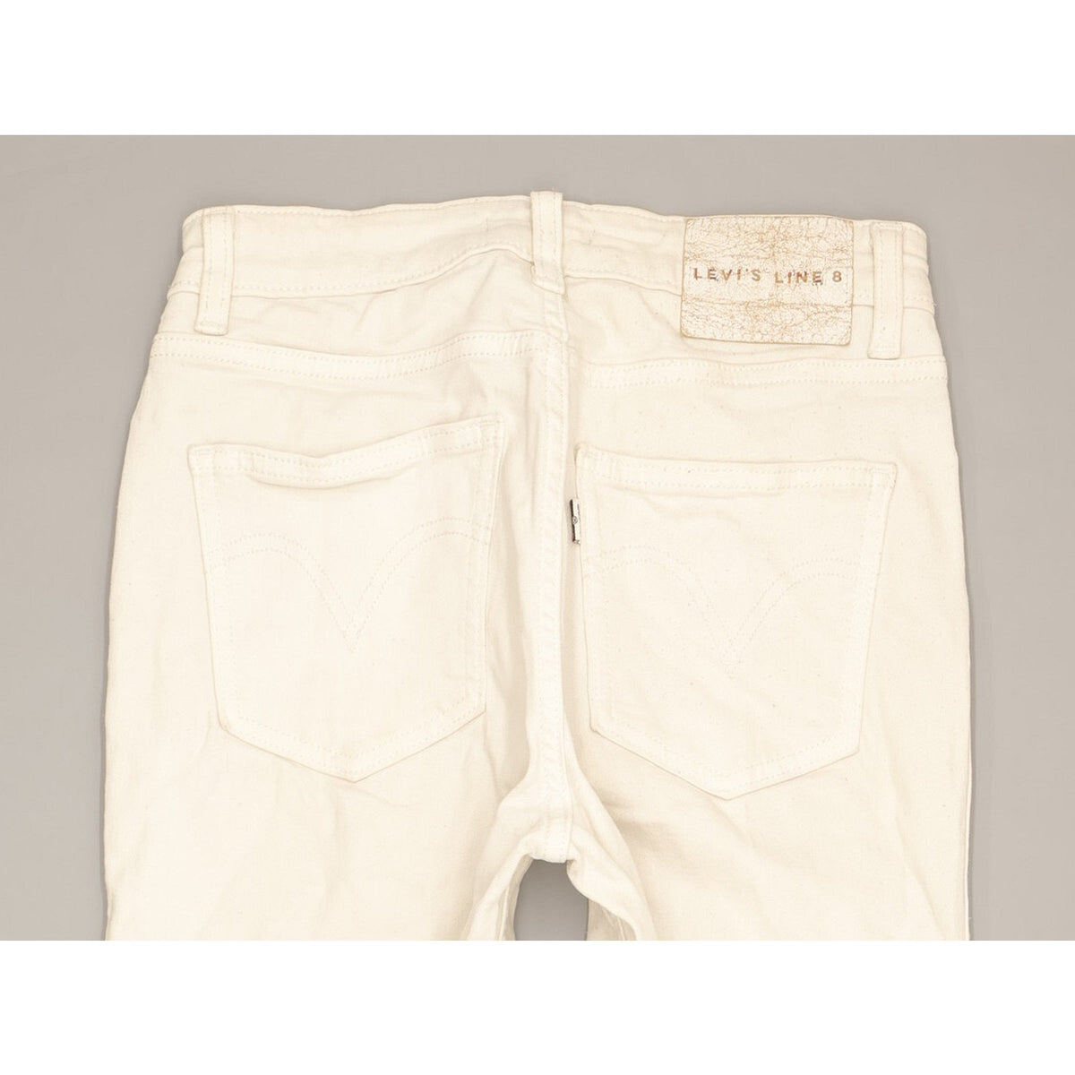 Levi's Line 8 Women White Skinny Slim Stretch Jeans W28 L27