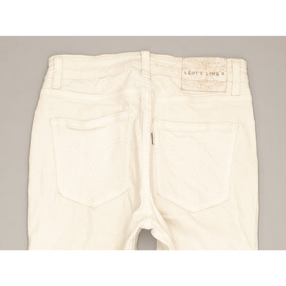 Levi's Line 8 Women White Skinny Slim Stretch Jeans W28 L27