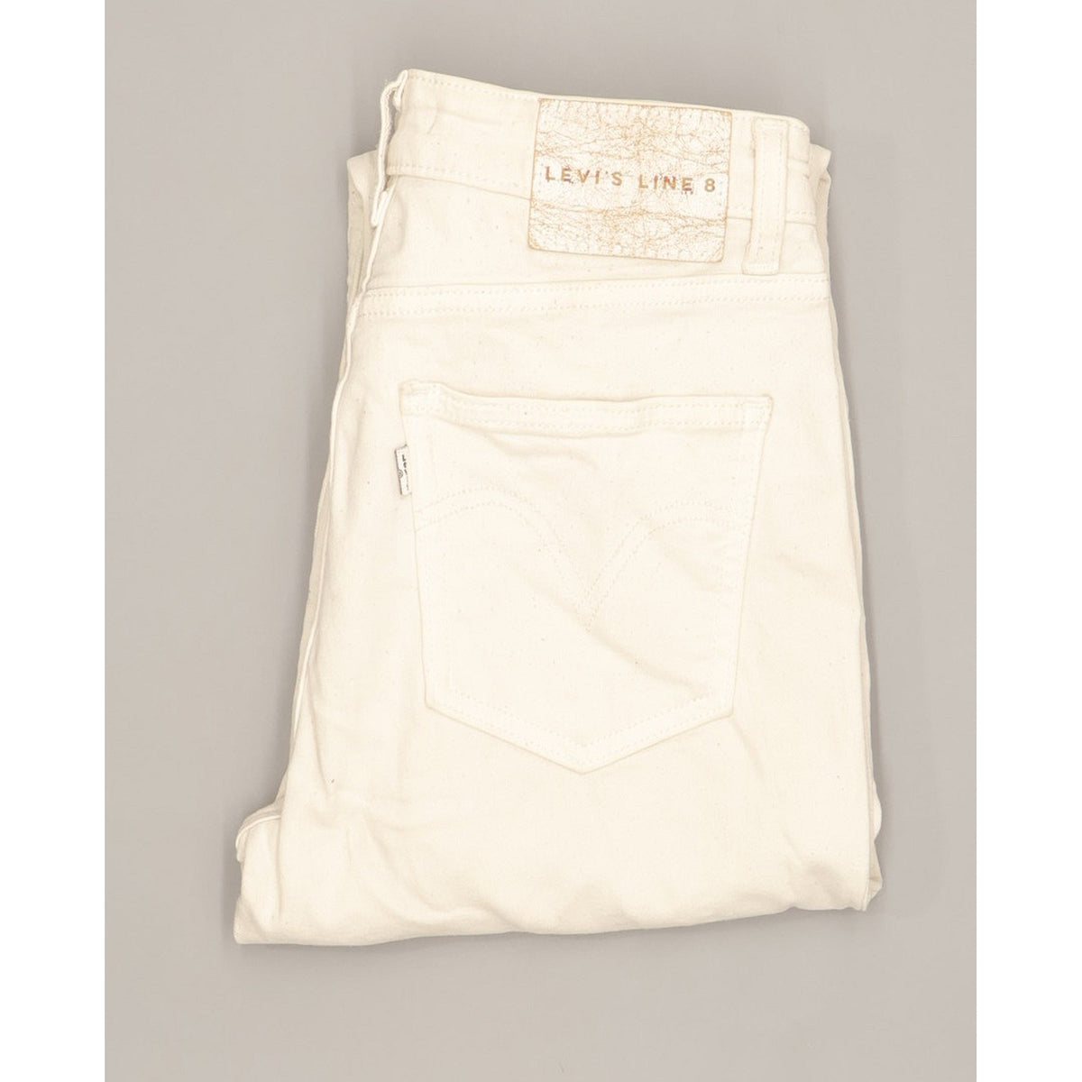 Levi's Line 8 Women White Skinny Slim Stretch Jeans W28 L27