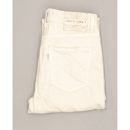 Levi's Line 8 Women White Skinny Slim Stretch Jeans W28 L27