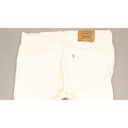 Levi's 550 Made in USA Men White Tapered Relaxed Jeans W36 L33