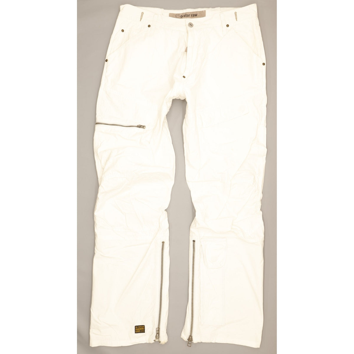 G-Star Army Elwood Men White Straight Regular Jeans W36 L35