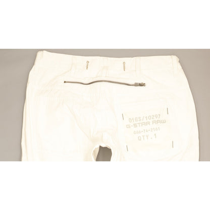 G-Star Army Elwood Men White Straight Regular Jeans W36 L35