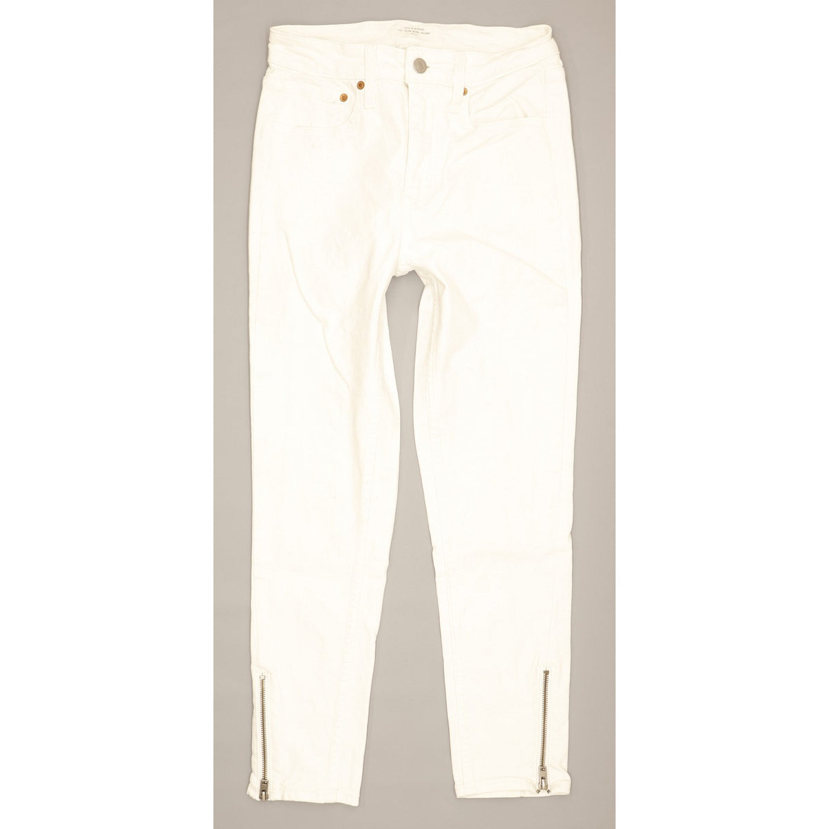 Levi's Altered Women White Skinny Slim Stretch Jeans W27 L28