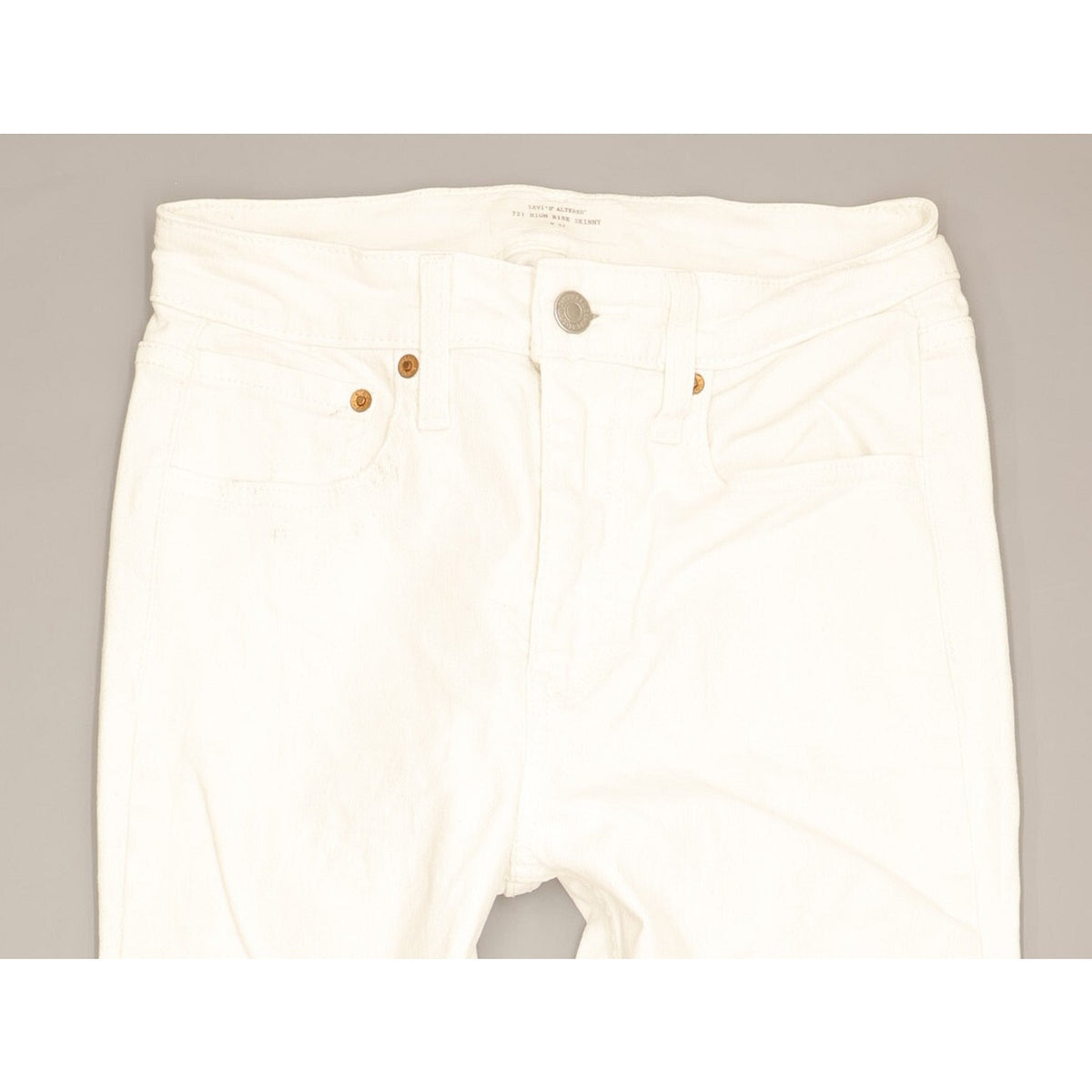 Levi's Altered Women White Skinny Slim Stretch Jeans W27 L28