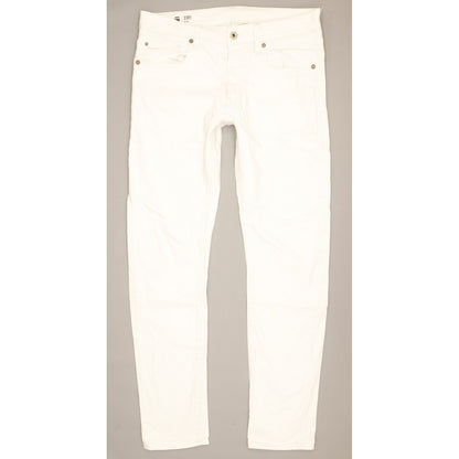 G-Star 3301 Men White Straight Slim Stretch Jeans W30 L31