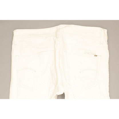 G-Star 3301 Men White Straight Slim Stretch Jeans W30 L31