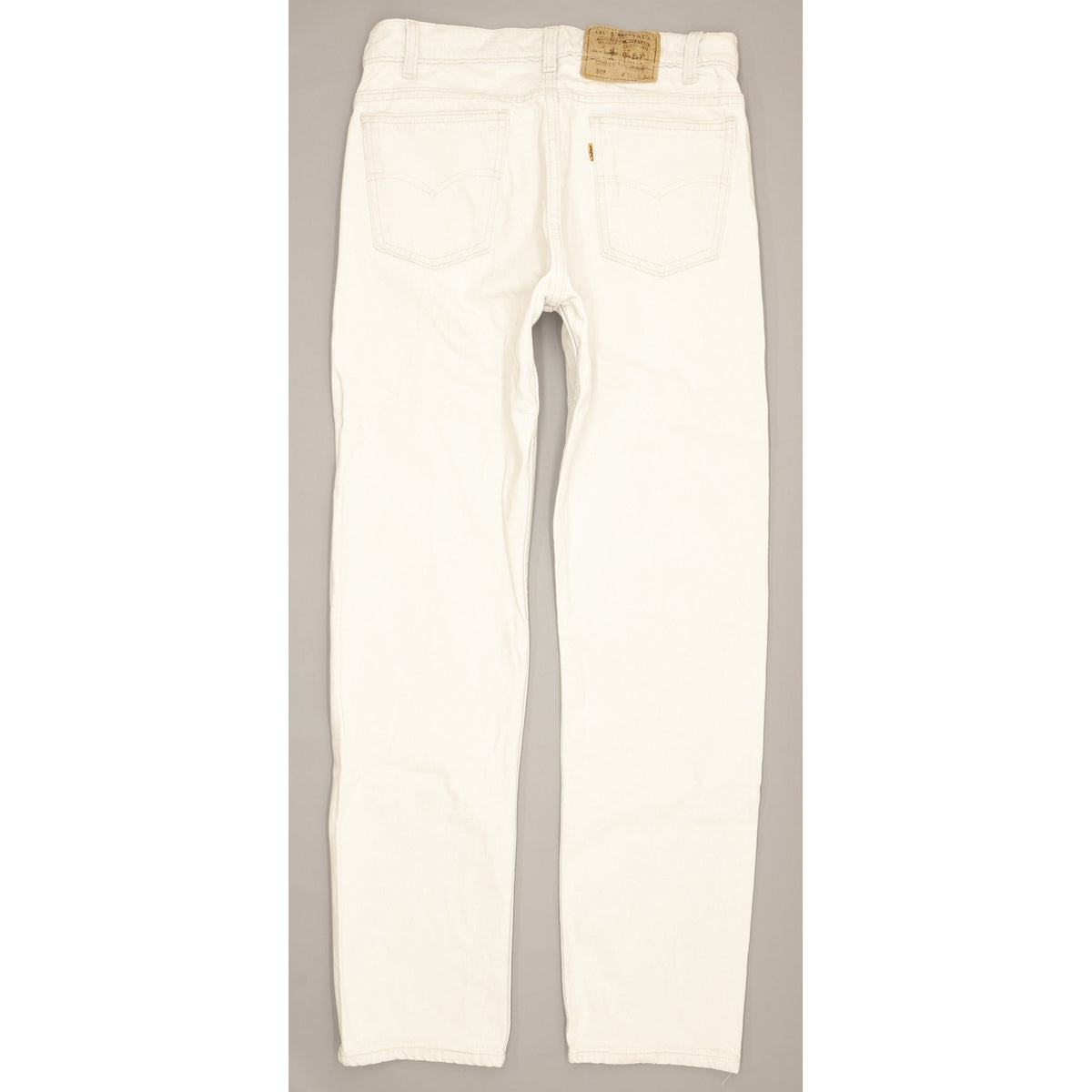 Levi's 505 Made in USA Men White Straight Regular Jeans W31 L31