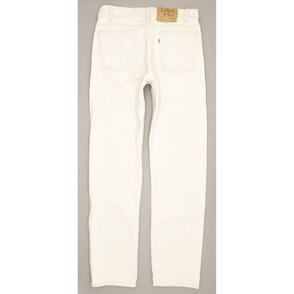 Levi's 505 Made in USA Men White Straight Regular Jeans W31 L31