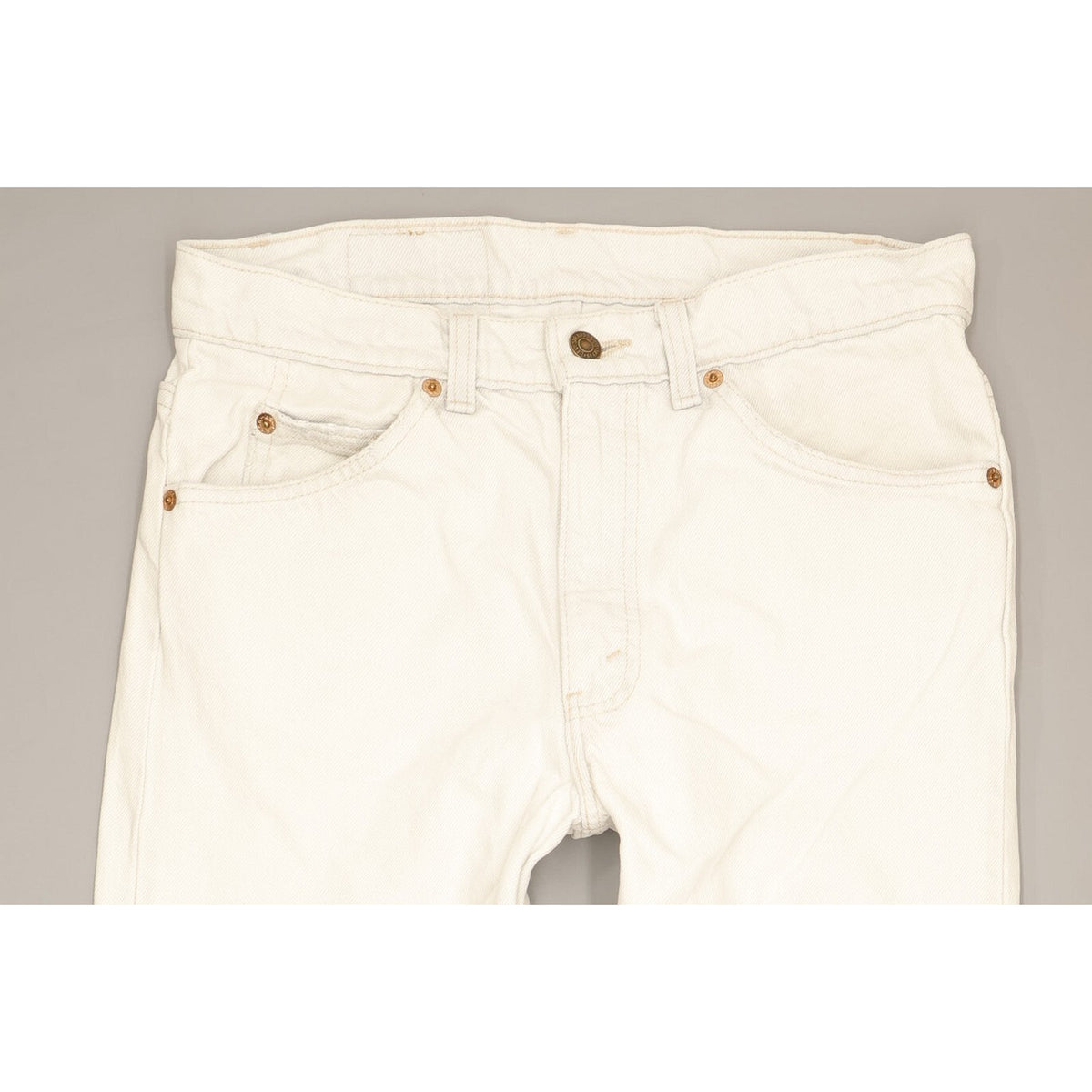 Levi's 505 Made in USA Men White Straight Regular Jeans W31 L31