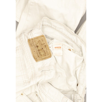 Levi's 505 Made in USA Men White Straight Regular Jeans W31 L31