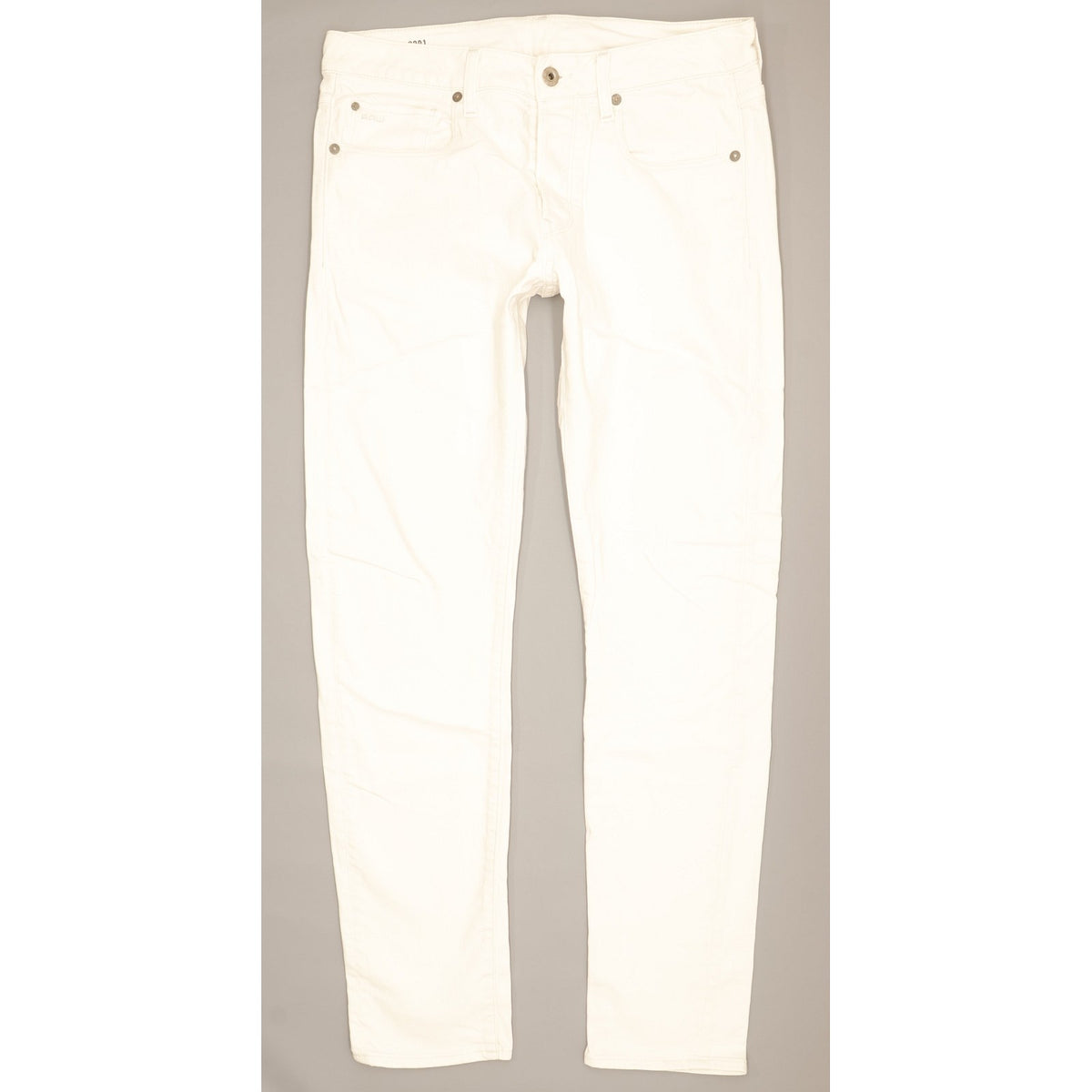 G-Star 3301 Women White Straight Slim Stretch Jeans W30 L31