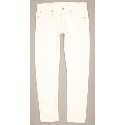 G-Star 3301 Women White Straight Slim Stretch Jeans W30 L31