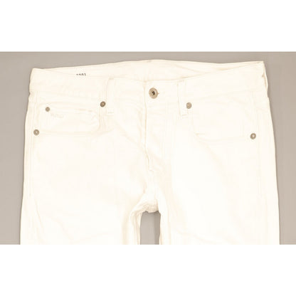 G-Star 3301 Women White Straight Slim Stretch Jeans W30 L31