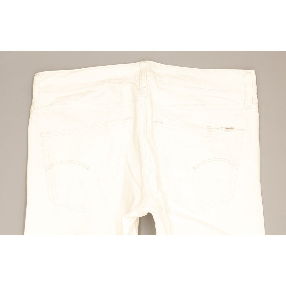 G-Star 3301 Women White Straight Slim Stretch Jeans W30 L31