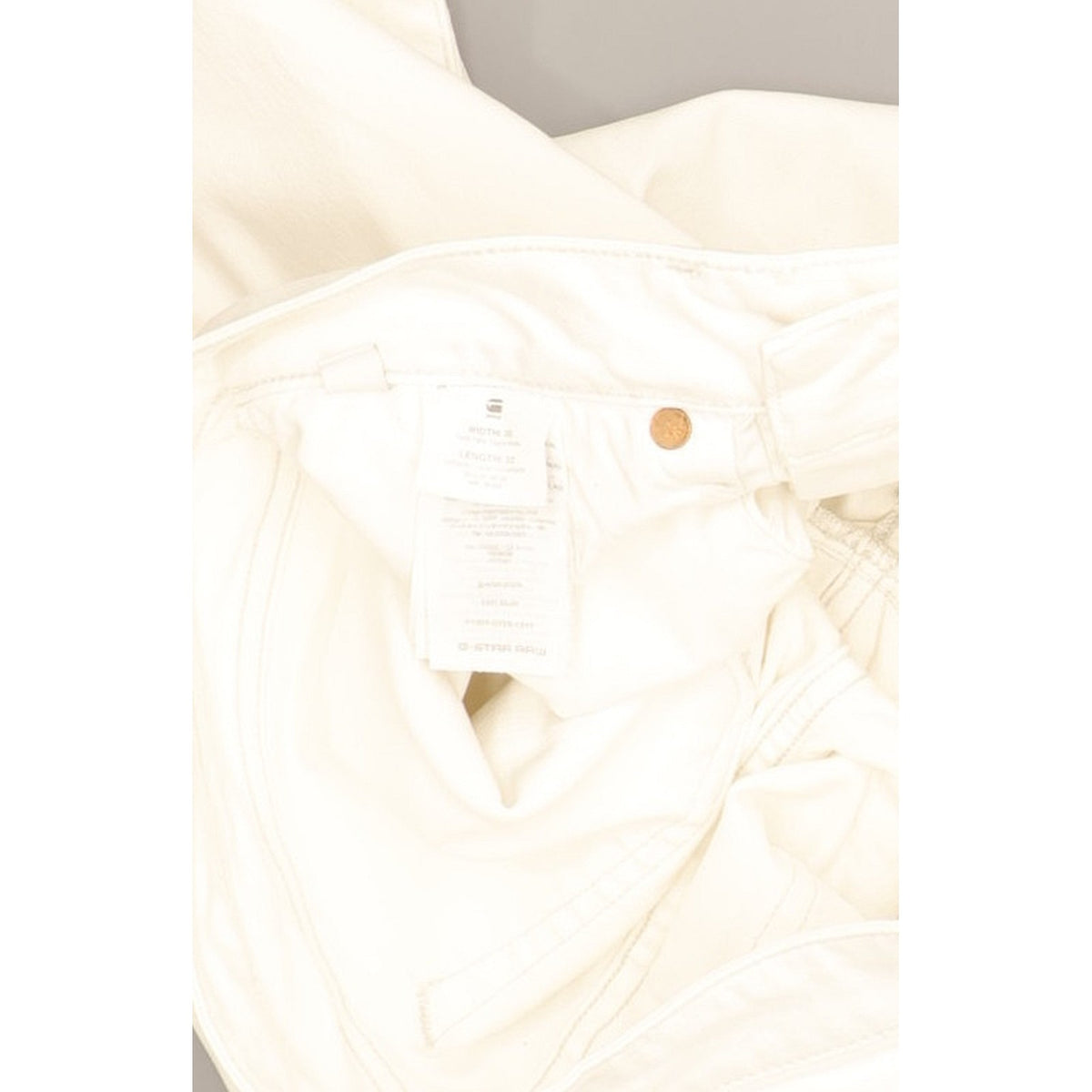 G-Star 3301 Women White Straight Slim Stretch Jeans W30 L31