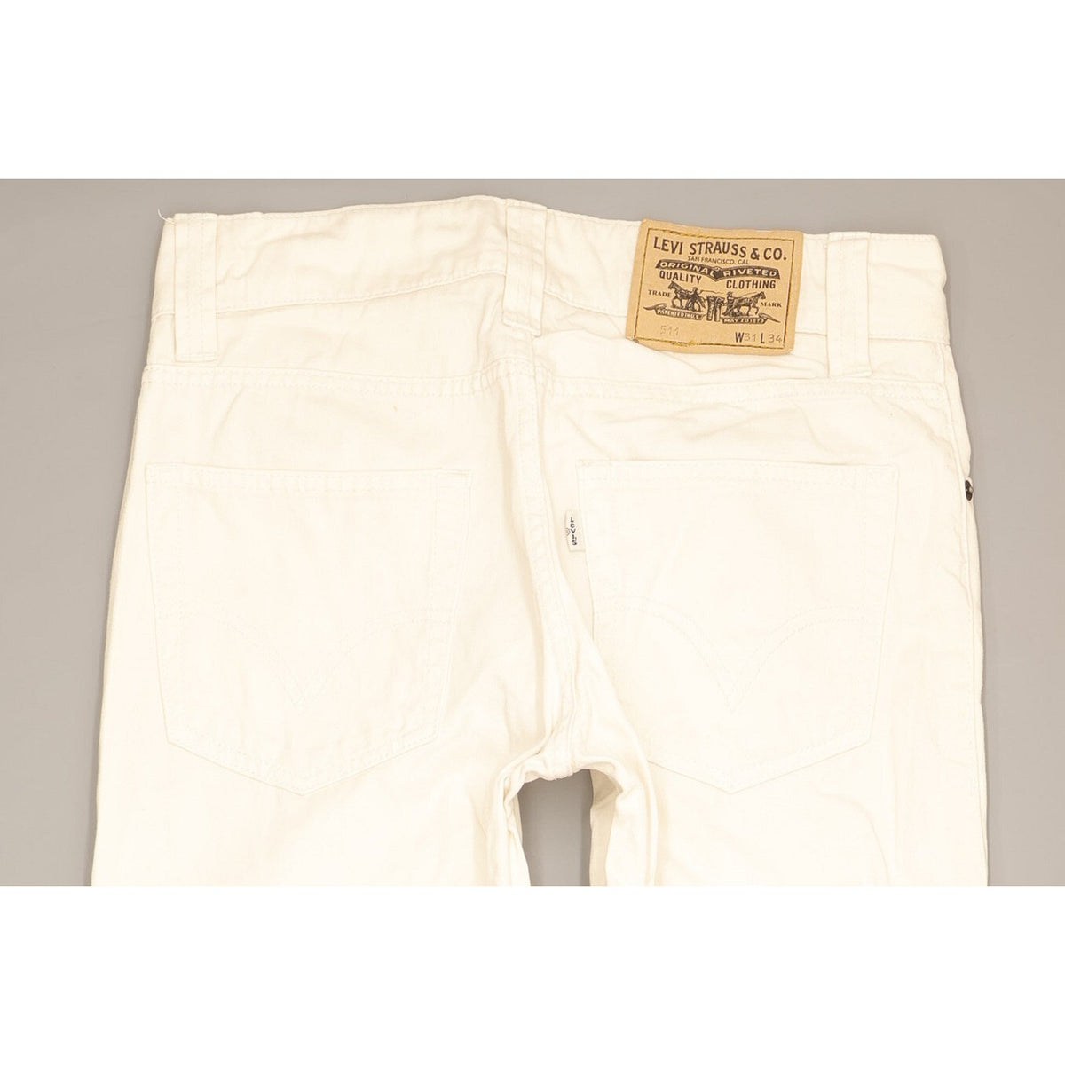 Levi's 511 Men White Straight Slim Jeans W31 L34