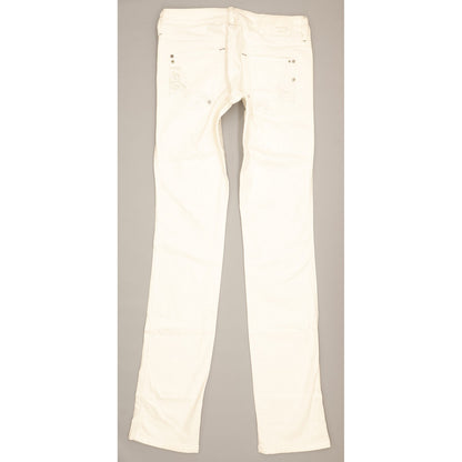 Diesel Lhela Women White Straight Slim Stretch Jeans W27 L34