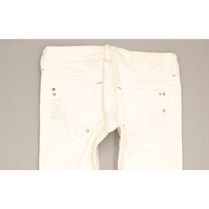 Diesel Lhela Women White Straight Slim Stretch Jeans W27 L34