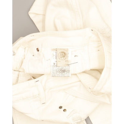 Diesel Lhela Women White Straight Slim Stretch Jeans W27 L34
