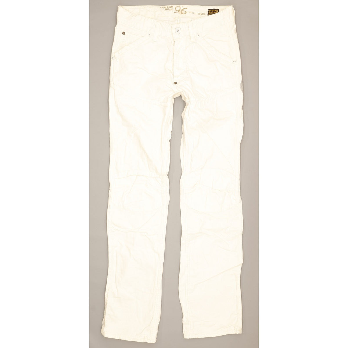 G-Star Elwood Heritage Men White Straight Regular Jeans W30 L33