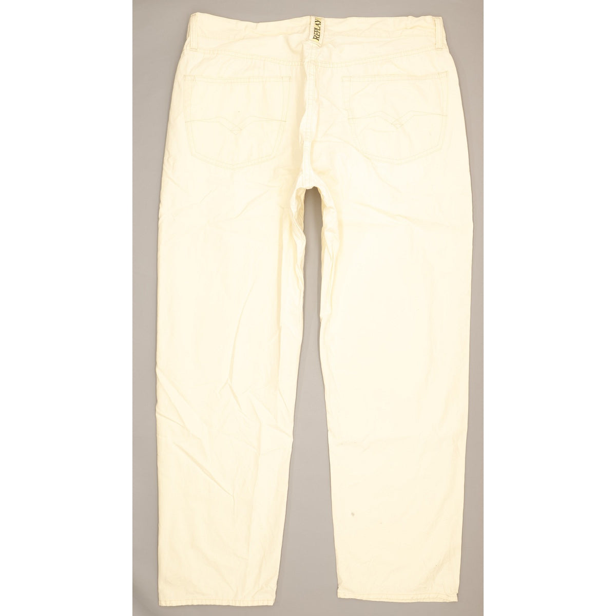 Replay Men Beige Straight Regular Jeans W39 L32
