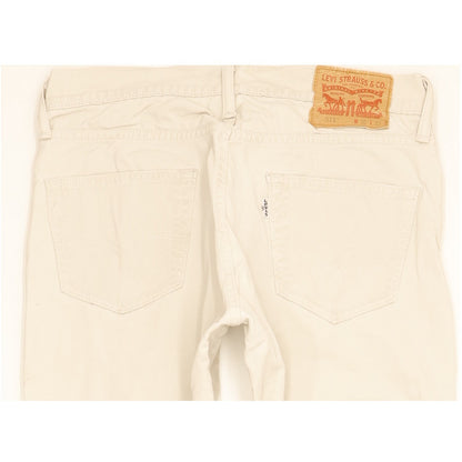 Levi's 511 Men Beige Straight Slim Stretch Jeans W30 L31