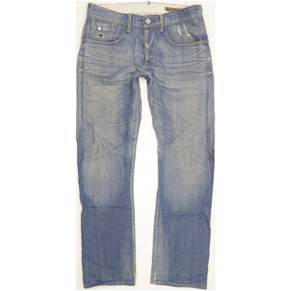 G-Star Structor Men Blue Straight Regular Jeans W33 L32