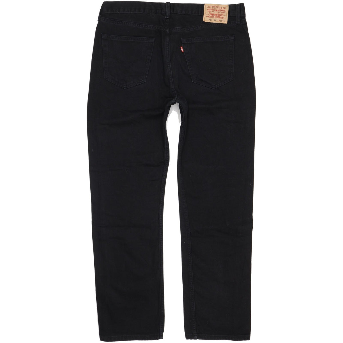 Levi's 751 Men Black Straight Regular Jeans W38 L32