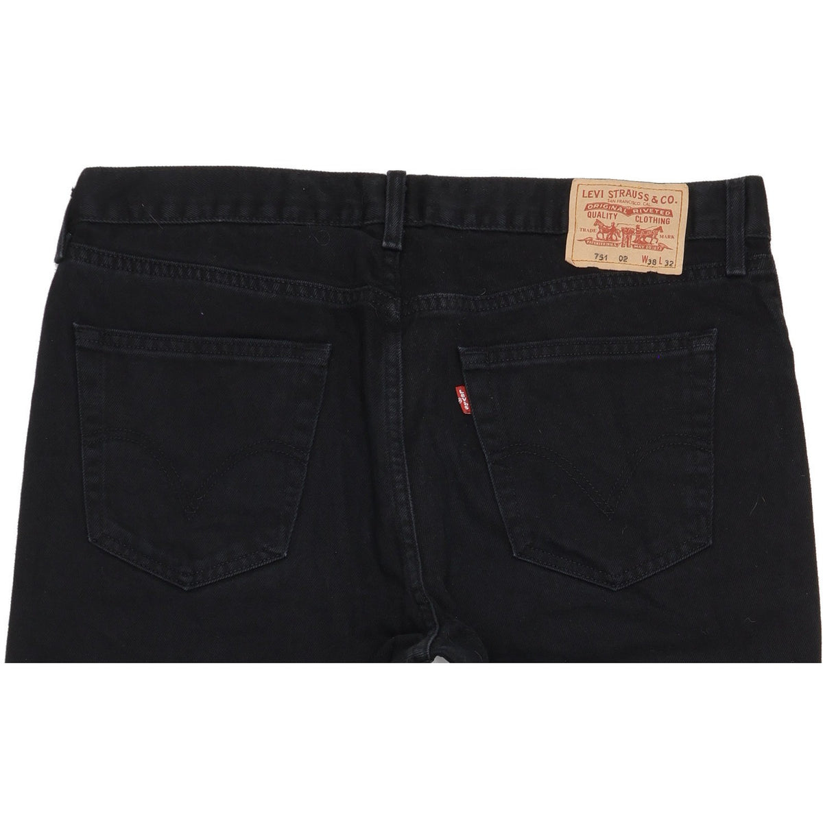 Levi's 751 Men Black Straight Regular Jeans W38 L32