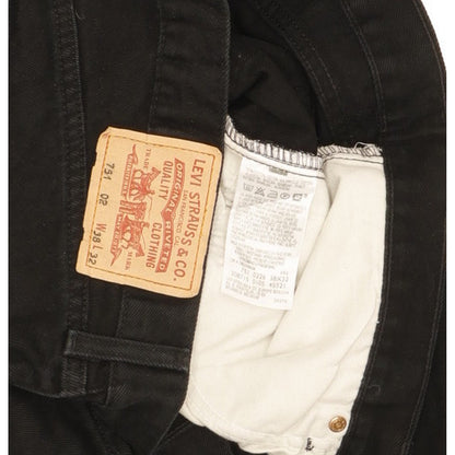 Levi's 751 Men Black Straight Regular Jeans W38 L32