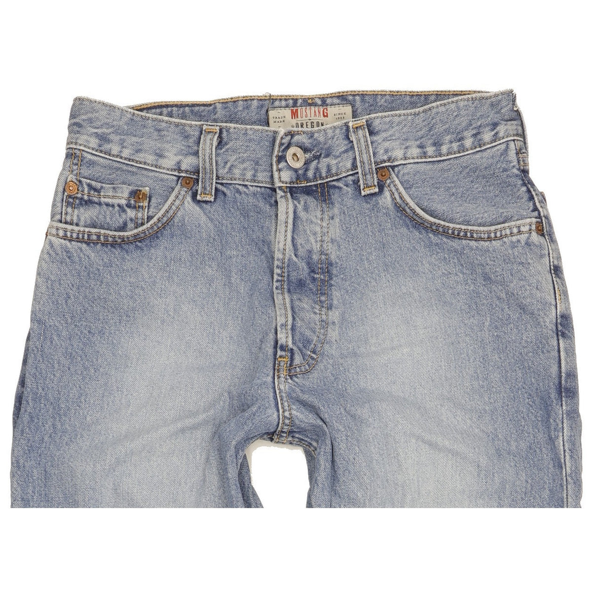 Mustang Oregon Men Blue Straight Regular Jeans W30 L32