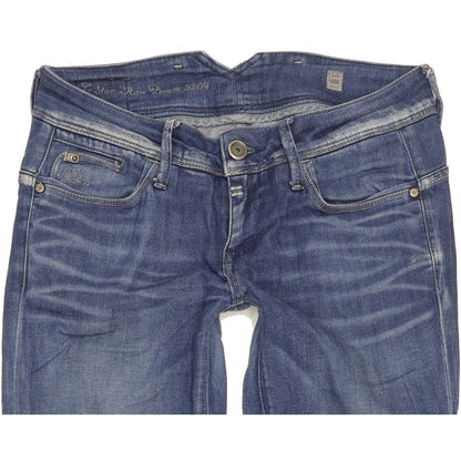 G-Star Midge Colt Women Blue Skinny Slim Stretch Jeans W26 L33