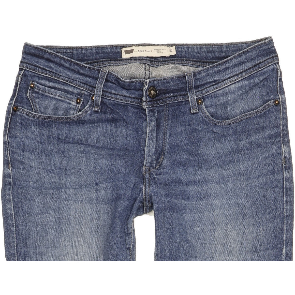 Levi's Demi Curve Women Blue Skinny Slim Stretch Jeans W30 L31