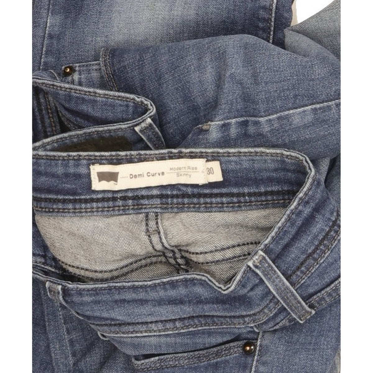 Levi's Demi Curve Women Blue Skinny Slim Stretch Jeans W30 L31