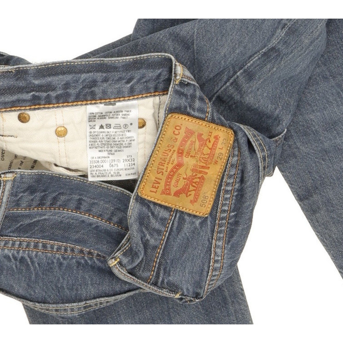 Levi's 508 Men Blue Straight Slim Jeans W29 L29