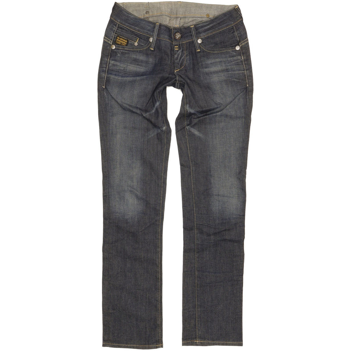 G-Star Midge Women Blue Straight Slim Stretch Jeans W27 L32