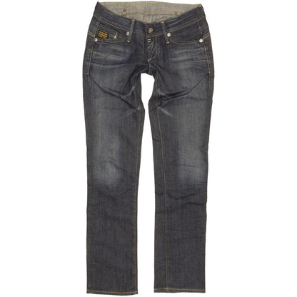 G-Star Midge Women Blue Straight Slim Stretch Jeans W27 L32