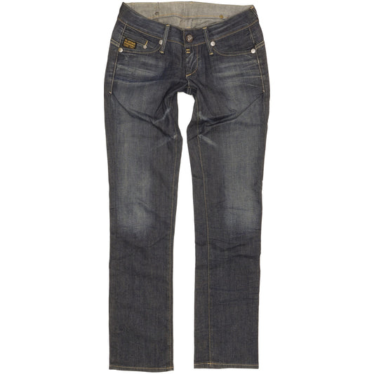 G-Star Midge Women Blue Straight Slim Stretch Jeans W27 L32