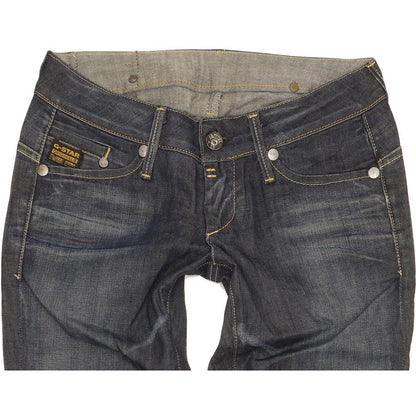G-Star Midge Women Blue Straight Slim Stretch Jeans W27 L32