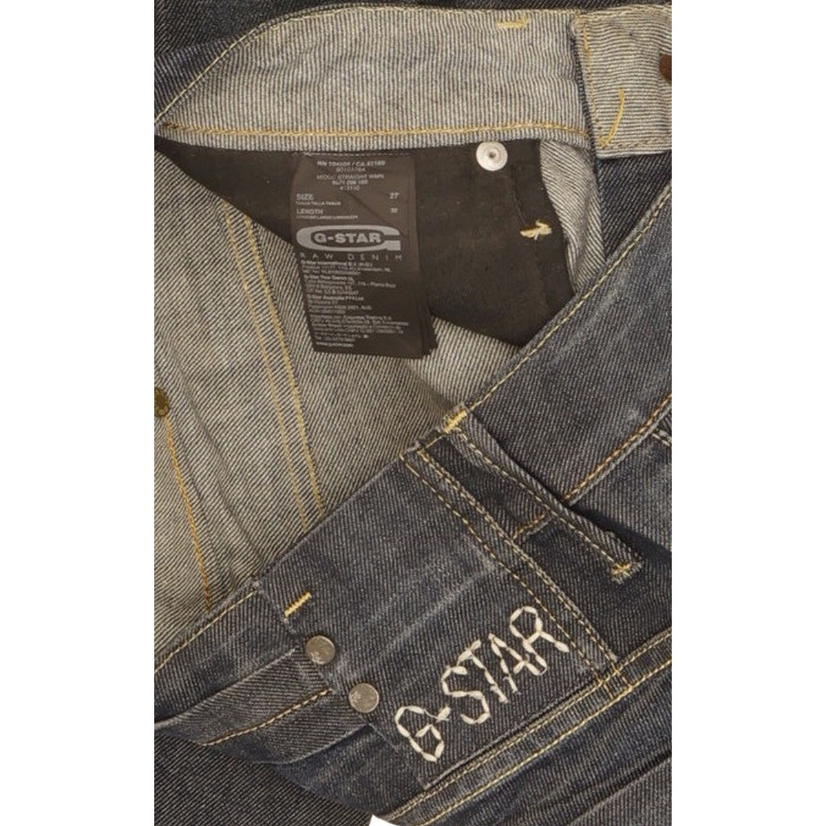 G-Star Midge Women Blue Straight Slim Stretch Jeans W27 L32