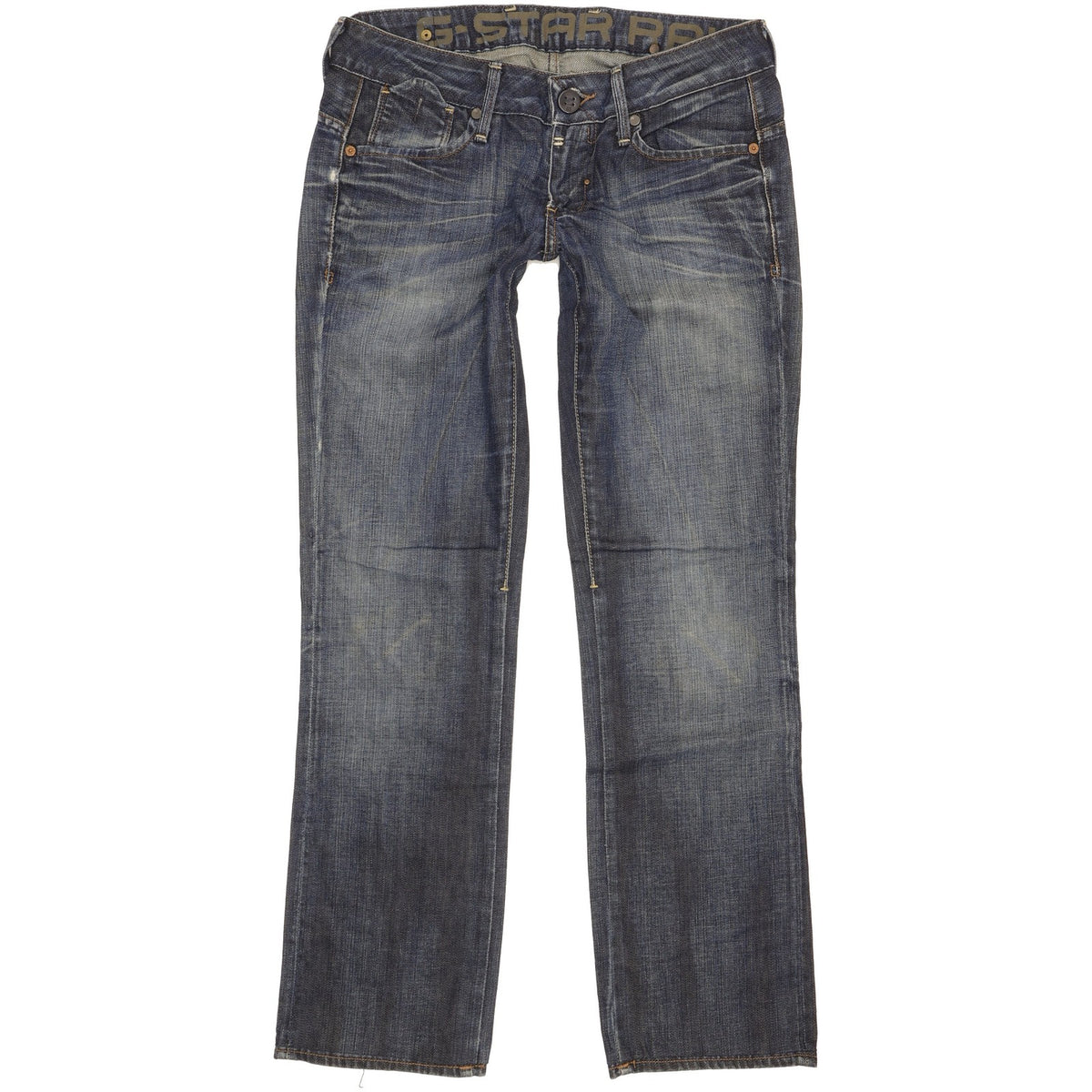 G-Star Women Blue Straight Slim Jeans W29 L30