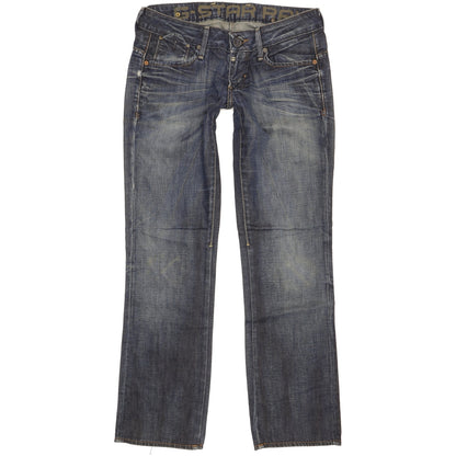 G-Star Women Blue Straight Slim Jeans W29 L30