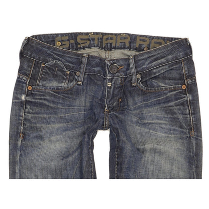 G-Star Women Blue Straight Slim Jeans W29 L30