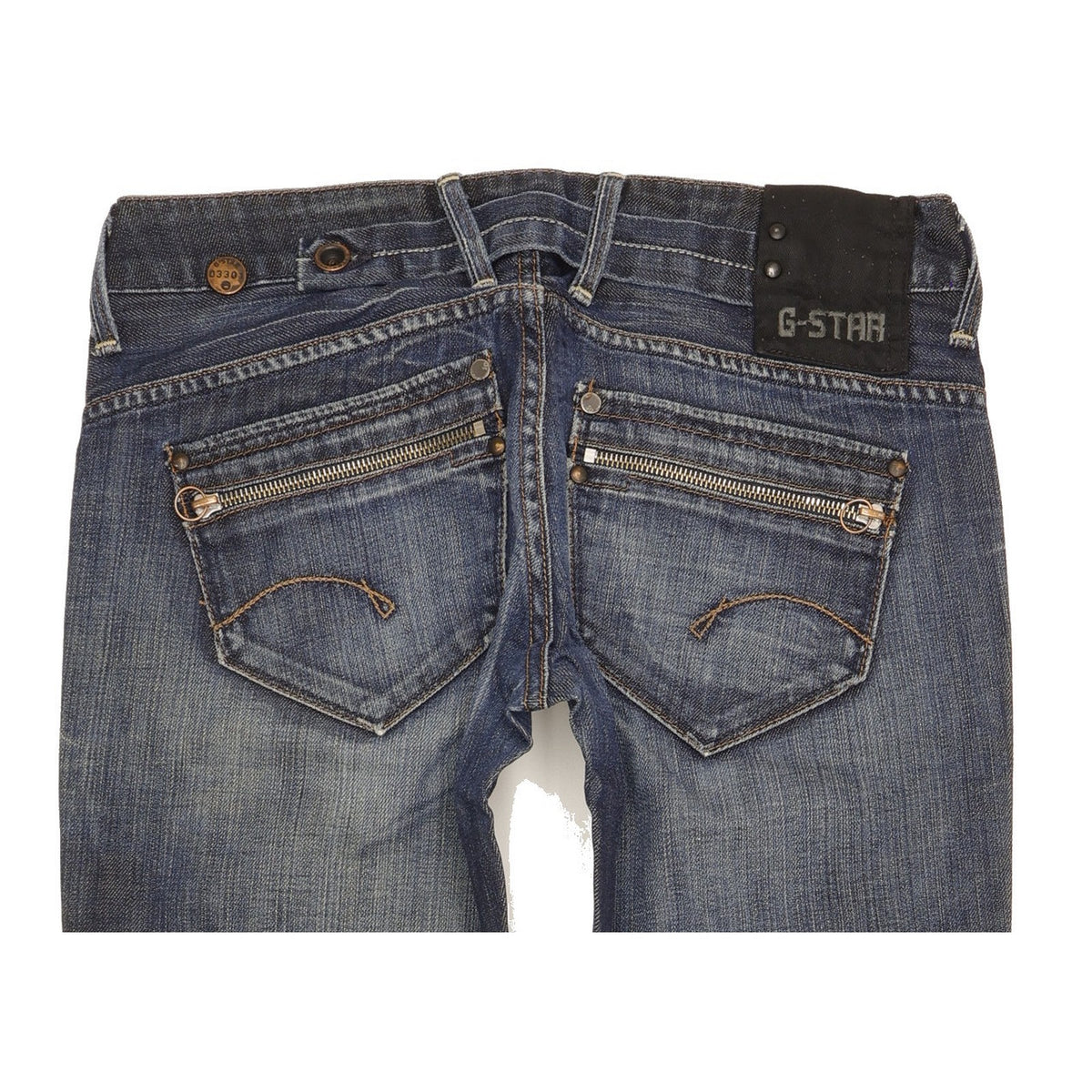 G-Star Women Blue Straight Slim Jeans W29 L30